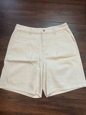 J.Crew Cream High-Rise Shorts
